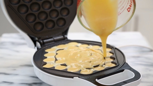 How to Make Bubble Waffles  Egg Waffle Recipe - Angel 